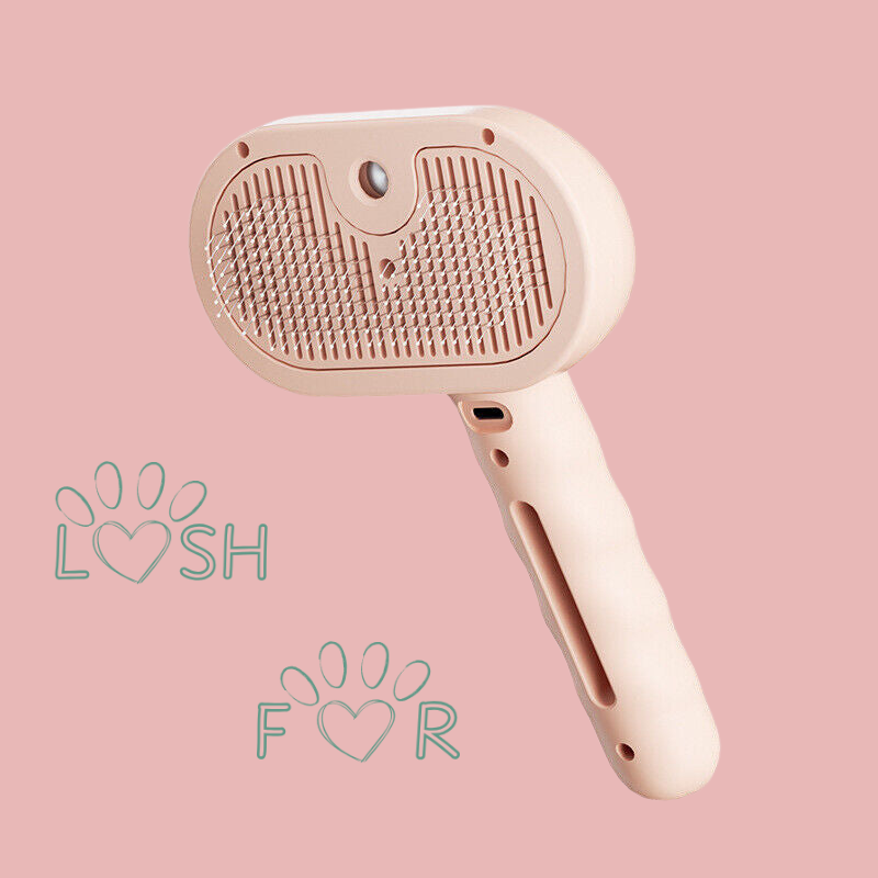 Pink Pet Grooming Brush